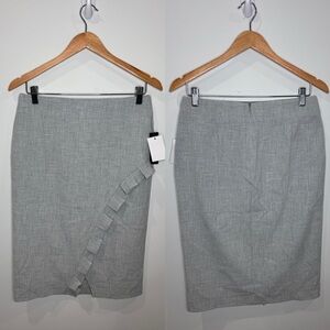 Violets & Roses Heather Light Gray Women’s Pencil Skirt (Sz 4)